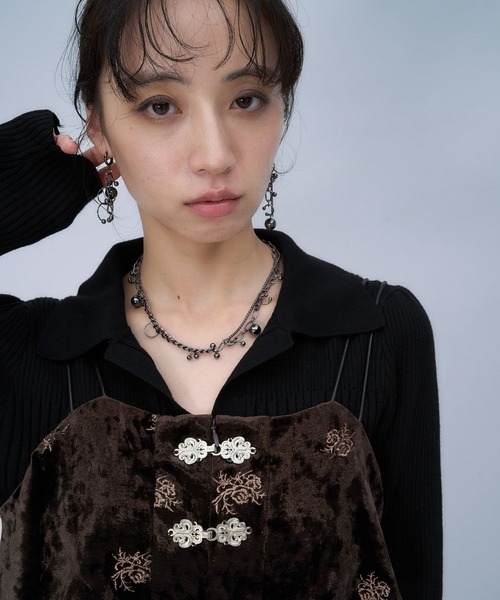 HARE（ハレ）の「タイトスキッパーニット(HARE)（ニット/セーター・レディース・ブラック/ネイビー・FREE）」の16枚目の写真
