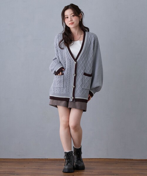 NICOLE CLUB（ニコル　クラブ）の「ダブルベルトショートパンツ（その他パンツ・レディース・ライトグレー/ベージュ・M）」の14枚目の写真