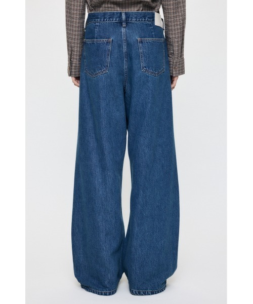MOUSSY(マウジー)の「LOOSE WAIST DENIM STRAIGHT(デニムパンツ・レディース・ワンウォッシュ/ブルー・0/2/1)」の9枚目の写真