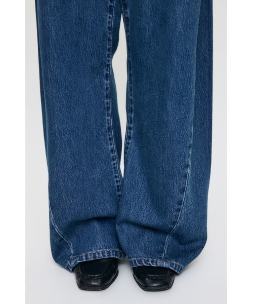MOUSSY(マウジー)の「LOOSE WAIST DENIM STRAIGHT(デニムパンツ・レディース・ワンウォッシュ/ブルー・0/2/1)」の13枚目の写真