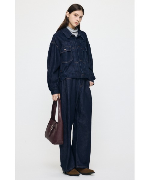 MOUSSY(マウジー)の「LOOSE WAIST DENIM STRAIGHT(デニムパンツ・レディース・ワンウォッシュ/ブルー・0/2/1)」の17枚目の写真