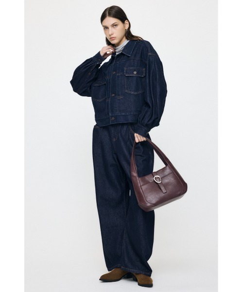 MOUSSY(マウジー)の「LOOSE WAIST DENIM STRAIGHT(デニムパンツ・レディース・ワンウォッシュ/ブルー・0/2/1)」の18枚目の写真