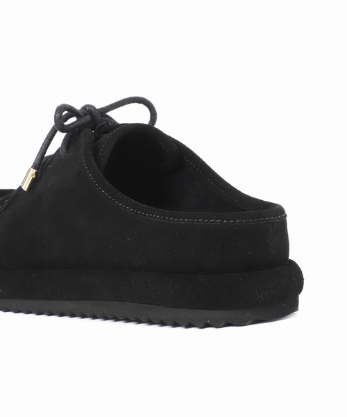 journal standard L'essage（ジャーナルスタンダードレサージュ）の「CAMINANDO/カミナンド SUEDE LACE UP MULES ミュール（その他シューズ・レディース・ブラック・9/XX-SMALL/7/6）」の7枚目の写真