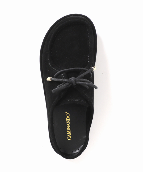 journal standard L'essage（ジャーナルスタンダードレサージュ）の「CAMINANDO/カミナンド SUEDE LACE UP MULES ミュール（その他シューズ・レディース・ブラック・9/XX-SMALL/7/6）」の8枚目の写真