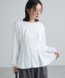 ウエストタックブラウス