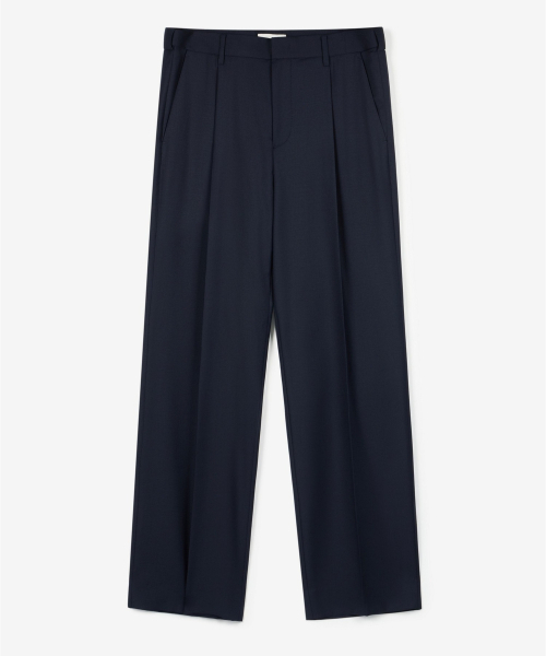 TNGT(ティーエヌジーティー)の「Wool Blend Comfort Semi-Wide Pants (Navy) TNPA6F105N2(スラックス・メンズ・その他・90/82/78/86)」の2枚目の写真