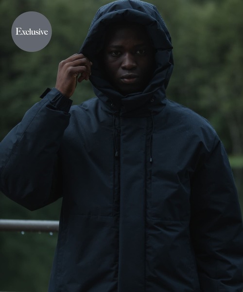 EKAL(エカル)の「『別注』Mizuno×EKAL GORE-TEX WINDSTOPPER ダウンジャケット(ダウンジャケット/コート・メンズ・グレー系その他/ブラック・LARGE/MEDIUM/SMALL)」の1枚目の写真