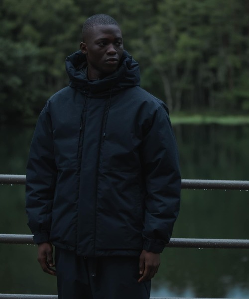 EKAL(エカル)の「『別注』Mizuno×EKAL GORE-TEX WINDSTOPPER ダウンジャケット(ダウンジャケット/コート・メンズ・グレー系その他/ブラック・LARGE/MEDIUM/SMALL)」の12枚目の写真