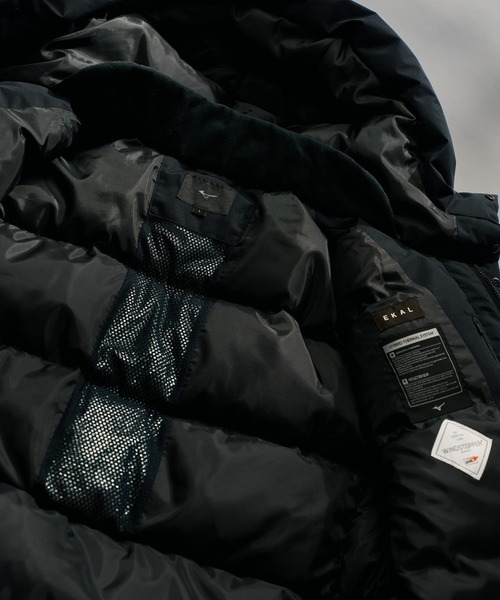 EKAL(エカル)の「『別注』Mizuno×EKAL GORE-TEX WINDSTOPPER ダウンジャケット(ダウンジャケット/コート・メンズ・グレー系その他/ブラック・LARGE/MEDIUM/SMALL)」の20枚目の写真
