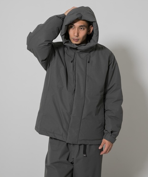 EKAL(エカル)の「『別注』Mizuno×EKAL GORE-TEX WINDSTOPPER ダウンジャケット(ダウンジャケット/コート・メンズ・グレー系その他/ブラック・LARGE/MEDIUM/SMALL)」の6枚目の写真