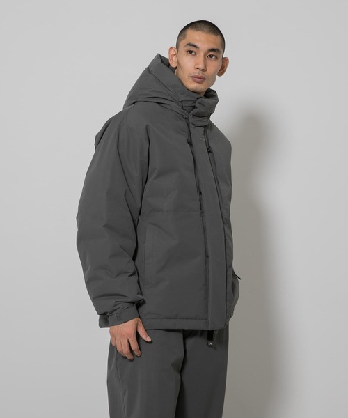 EKAL(エカル)の「『別注』Mizuno×EKAL GORE-TEX WINDSTOPPER ダウンジャケット(ダウンジャケット/コート・メンズ・グレー系その他/ブラック・LARGE/MEDIUM/SMALL)」の8枚目の写真