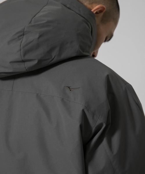 EKAL(エカル)の「『別注』Mizuno×EKAL GORE-TEX WINDSTOPPER ダウンジャケット(ダウンジャケット/コート・メンズ・グレー系その他/ブラック・LARGE/MEDIUM/SMALL)」の10枚目の写真