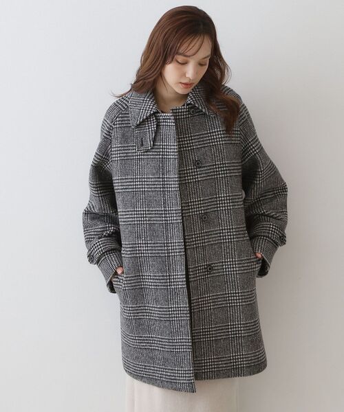 DRESSTERIOR(ドレステリア)の「バルマカンコクーンコート(ステンカラーコート・レディース・ナチュラル/ブラック系1・36)」の8枚目の写真