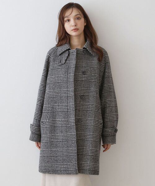 DRESSTERIOR(ドレステリア)の「バルマカンコクーンコート(ステンカラーコート・レディース・ナチュラル/ブラック系1・36)」の9枚目の写真