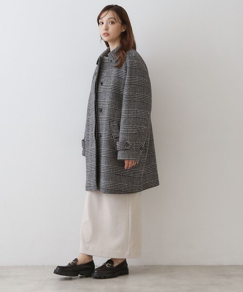 DRESSTERIOR(ドレステリア)の「バルマカンコクーンコート(ステンカラーコート・レディース・ナチュラル/ブラック系1・36)」の10枚目の写真