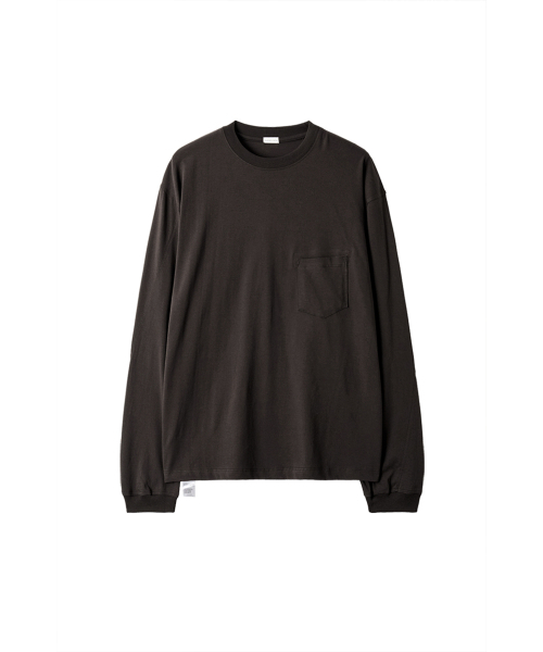 YOUCHE PRET A PORTER(ユッシュプレタポルテ)の「SI SLANT LONG SLEEVE TEE Earth Brown(Tシャツ/カットソー・メンズ・その他・LARGE/MEDIUM)」の1枚目の写真