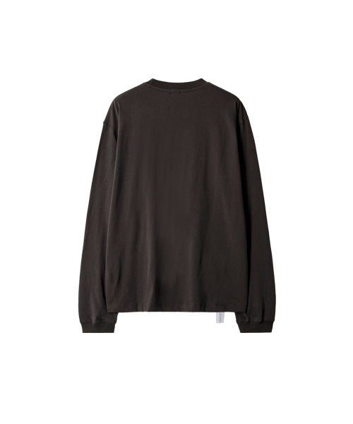 YOUCHE PRET A PORTER(ユッシュプレタポルテ)の「SI SLANT LONG SLEEVE TEE Earth Brown(Tシャツ/カットソー・メンズ・その他・LARGE/MEDIUM)」の2枚目の写真
