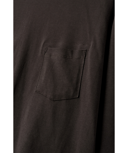 YOUCHE PRET A PORTER(ユッシュプレタポルテ)の「SI SLANT LONG SLEEVE TEE Earth Brown(Tシャツ/カットソー・メンズ・その他・LARGE/MEDIUM)」の5枚目の写真