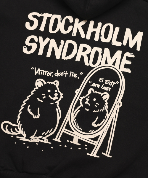 STOCKHOLM SYNDROME(ストックホルムシンドローム)の「REAL LIFE ジップフーディー - ブラック(パーカー・レディース・その他・FREE)」の3枚目の写真