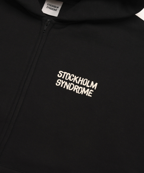 STOCKHOLM SYNDROME(ストックホルムシンドローム)の「REAL LIFE ジップフーディー - ブラック(パーカー・レディース・その他・FREE)」の4枚目の写真