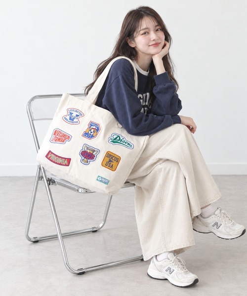 DISCUS（ディスカス）の「DISCUS ヴィンテージライン 刺繍ワッペントート（トートバッグ・メンズ・オフホワイト・FREE）」の12枚目の写真