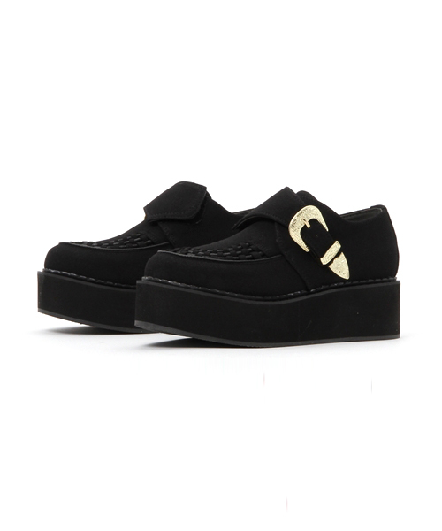 YOSUKE(ヨースケ)の「「YOSUKE/ヨースケ」アツゾコベルティッドスニーカー(スニーカー・レディース・ホワイト/ブラック×ホワイト/ブラック/クリアブラック/ブラック系その他/アニマル/ピンク系その他・L/M/S/LL)」の5枚目の写真