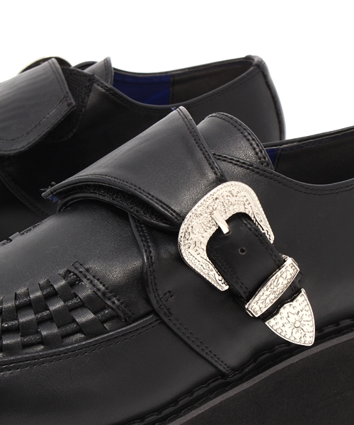 YOSUKE(ヨースケ)の「「YOSUKE/ヨースケ」アツゾコベルティッドスニーカー(スニーカー・レディース・ホワイト/ブラック×ホワイト/ブラック/クリアブラック/ブラック系その他/アニマル/ピンク系その他・L/M/S/LL)」の10枚目の写真