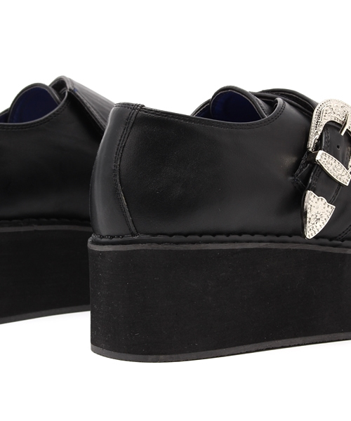 YOSUKE(ヨースケ)の「「YOSUKE/ヨースケ」アツゾコベルティッドスニーカー(スニーカー・レディース・ホワイト/ブラック×ホワイト/ブラック/クリアブラック/ブラック系その他/アニマル/ピンク系その他・L/M/S/LL)」の9枚目の写真