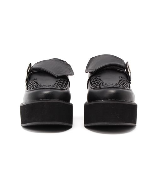 YOSUKE(ヨースケ)の「「YOSUKE/ヨースケ」アツゾコベルティッドスニーカー(スニーカー・レディース・ホワイト/ブラック×ホワイト/ブラック/クリアブラック/ブラック系その他/アニマル/ピンク系その他・L/M/S/LL)」の15枚目の写真