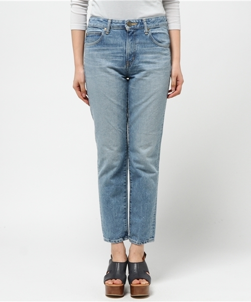 BLACK BY MOUSSY(ブラックバイマウジー)の「MANDHELING light blue Denim(デニムパンツ・レディース・ライトブルー・24inch/26inch/23inch/25inch)」の6枚目の写真