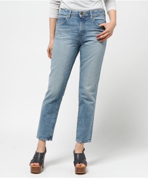 BLACK BY MOUSSY(ブラックバイマウジー)の「MANDHELING light blue Denim(デニムパンツ・レディース・ライトブルー・24inch/26inch/23inch/25inch)」の12枚目の写真