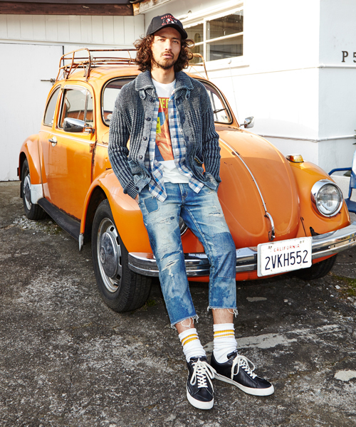 HYSTERIC GLAMOUR（ヒステリックグラマー）の「HILLBILLYS刺繍 半袖オープンカラーSH（シャツ/ブラウス・メンズ・イエロー系その他/レッド系その他・MEDIUM/SMALL/LARGE）」の8枚目の写真