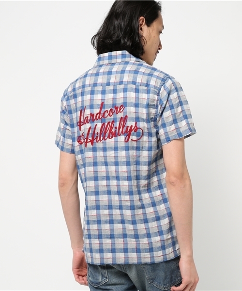 HYSTERIC GLAMOUR（ヒステリックグラマー）の「HILLBILLYS刺繍 半袖オープンカラーSH（シャツ/ブラウス・メンズ・イエロー系その他/レッド系その他・MEDIUM/SMALL/LARGE）」の15枚目の写真