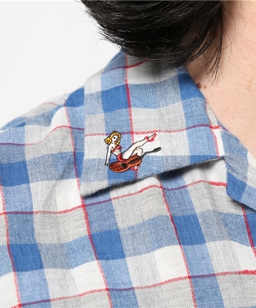 HYSTERIC GLAMOUR（ヒステリックグラマー）の「HILLBILLYS刺繍 半袖オープンカラーSH（シャツ/ブラウス・メンズ・イエロー系その他/レッド系その他・MEDIUM/SMALL/LARGE）」の18枚目の写真