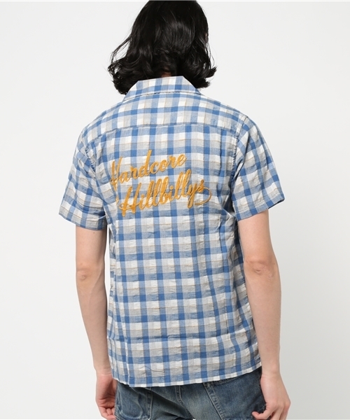 HYSTERIC GLAMOUR（ヒステリックグラマー）の「HILLBILLYS刺繍 半袖オープンカラーSH（シャツ/ブラウス・メンズ・イエロー系その他/レッド系その他・MEDIUM/SMALL/LARGE）」の13枚目の写真