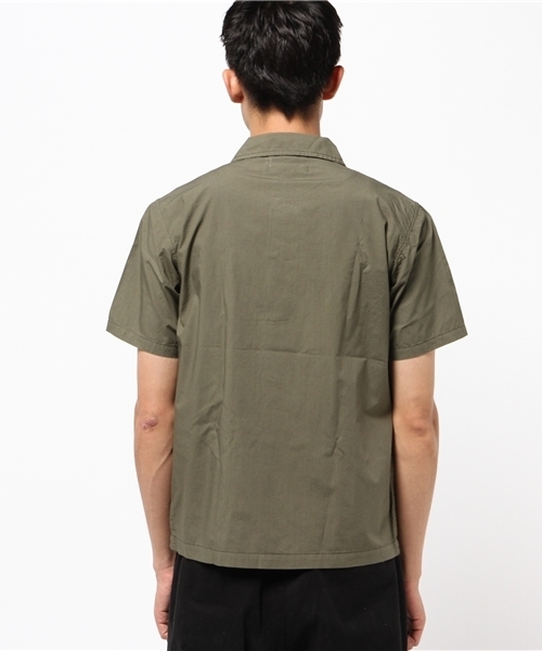 URBAN RESEARCH（アーバンリサーチ）の「UR タイプライターミリタリーS/Sシャツ（シャツ/ブラウス・メンズ・ネイビー/ベージュ/カーキ・LARGE/MEDIUM）」の9枚目の写真