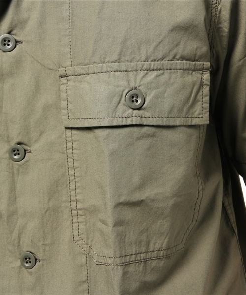 URBAN RESEARCH（アーバンリサーチ）の「UR タイプライターミリタリーS/Sシャツ（シャツ/ブラウス・メンズ・ネイビー/ベージュ/カーキ・LARGE/MEDIUM）」の12枚目の写真