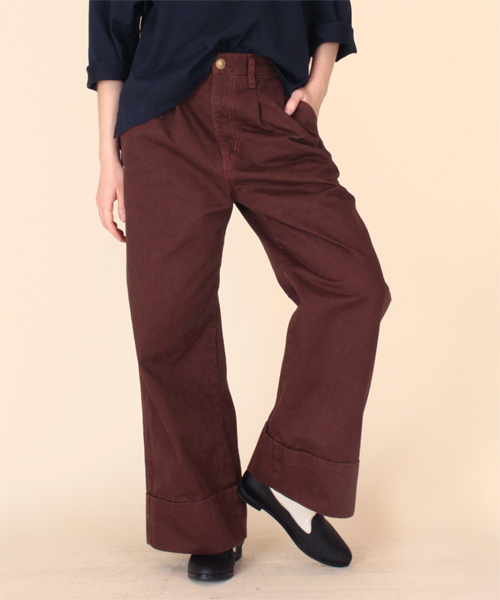 Rna N アールエヌエーエヌ の R3175 裾折りストレートワイドチノパンツ チノパンツ Wear