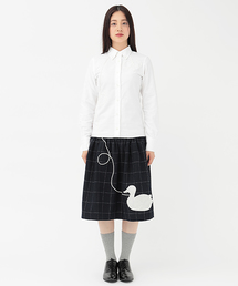 koe×THOM BROWNE | [KOE×THOM BROWNE]WOMENS DUCK SHIRTDRESS(シャツワンピース)
