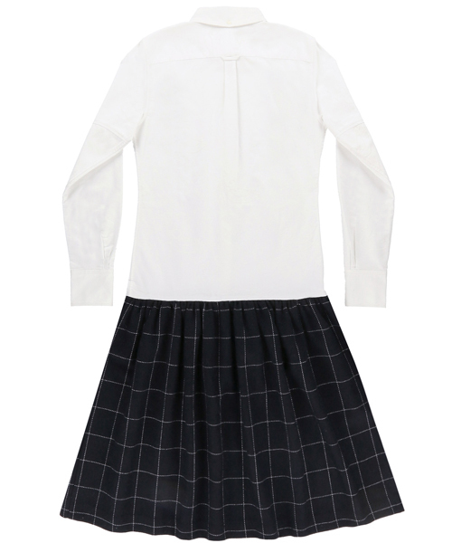 koe×THOM BROWNE（コエトムブラウン）の「[KOE×THOM BROWNE]WOMENS DUCK SHIRTDRESS（シャツワンピース・レディース・ホワイト・MEDIUM/SMALL/LARGE）」の2枚目の写真