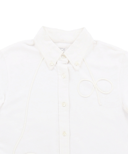 koe×THOM BROWNE（コエトムブラウン）の「[KOE×THOM BROWNE]WOMENS DUCK SHIRTDRESS（シャツワンピース・レディース・ホワイト・MEDIUM/SMALL/LARGE）」の3枚目の写真