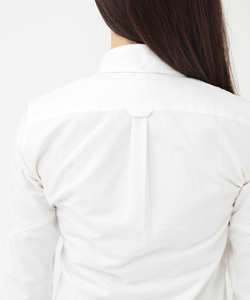koe×THOM BROWNE（コエトムブラウン）の「[KOE×THOM BROWNE]WOMENS DUCK SHIRTDRESS（シャツワンピース・レディース・ホワイト・MEDIUM/SMALL/LARGE）」の15枚目の写真