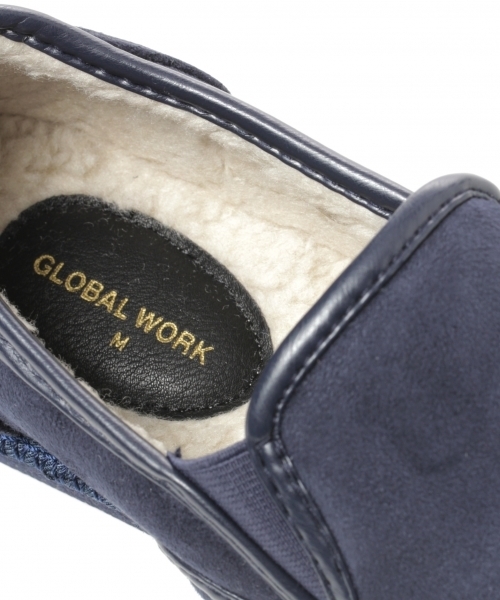GLOBAL WORK（グローバルワーク）の「ソフトボアスリッポン/727790（スリッポン・メンズ・ブラック/グレー/ネイビー/ベージュ・LARGE/SMALL/MEDIUM）」の6枚目の写真