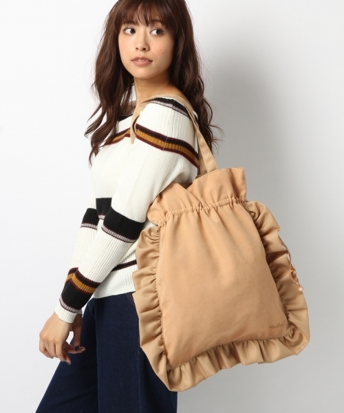 Heather（ヘザー）の「フリルショルダー3　734983 （ショルダーバッグ・レディース・ベージュ系その他/ブラック系その他/キャメル・ONE SIZE/FREE）」の5枚目の写真