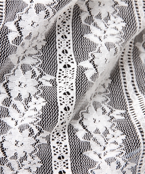 MERLOT（メルロー）の「スタンドカラーレースブラウス1047（シャツ/ブラウス・レディース・ホワイト/ブラック・FREE）」の13枚目の写真