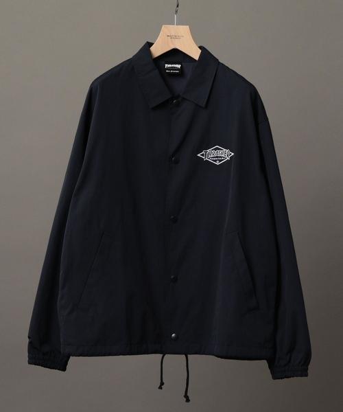 THRASHER(スラッシャー)の「【別注】 <THRASHER> COACH JACKET/コーチジャケット ◆(ブルゾン・メンズ・ワイン/ネイビー・LARGE/SMALL/MEDIUM)」の2枚目の写真