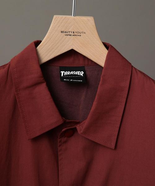 THRASHER(スラッシャー)の「【別注】 <THRASHER> COACH JACKET/コーチジャケット ◆(ブルゾン・メンズ・ワイン/ネイビー・LARGE/SMALL/MEDIUM)」の3枚目の写真