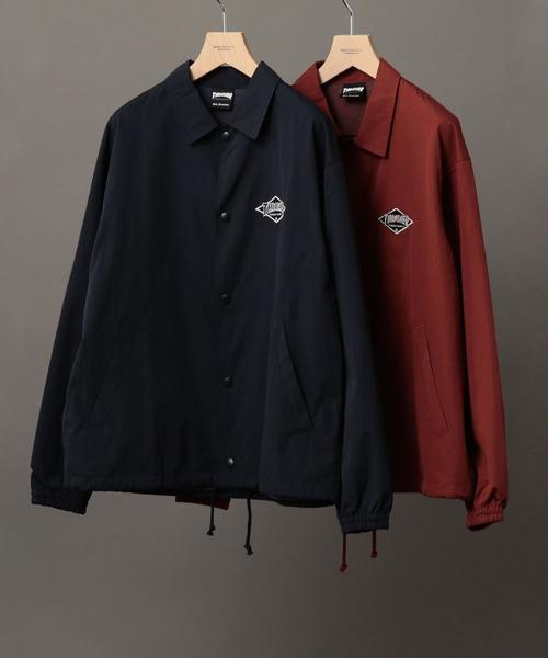 THRASHER(スラッシャー)の「【別注】 <THRASHER> COACH JACKET/コーチジャケット ◆(ブルゾン・メンズ・ワイン/ネイビー・LARGE/SMALL/MEDIUM)」の4枚目の写真