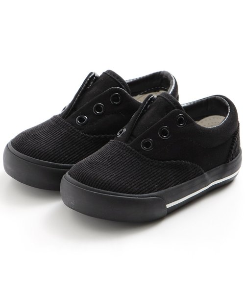 apres les cours（アプレレクール）の「ベビー異素材切替シューズ（スニーカー・キッズ・ブラック/カーキ/キナリ/ブラウン・15 /13/14）」の5枚目の写真