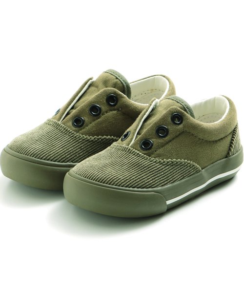 apres les cours（アプレレクール）の「ベビー異素材切替シューズ（スニーカー・キッズ・ブラック/カーキ/キナリ/ブラウン・15 /13/14）」の20枚目の写真